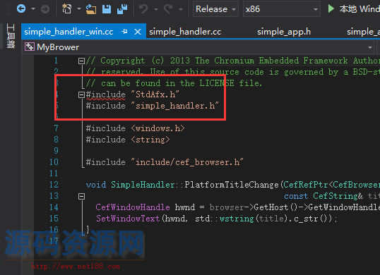 [VC++源码]VS2015在MFC中使用Cef3源代码
