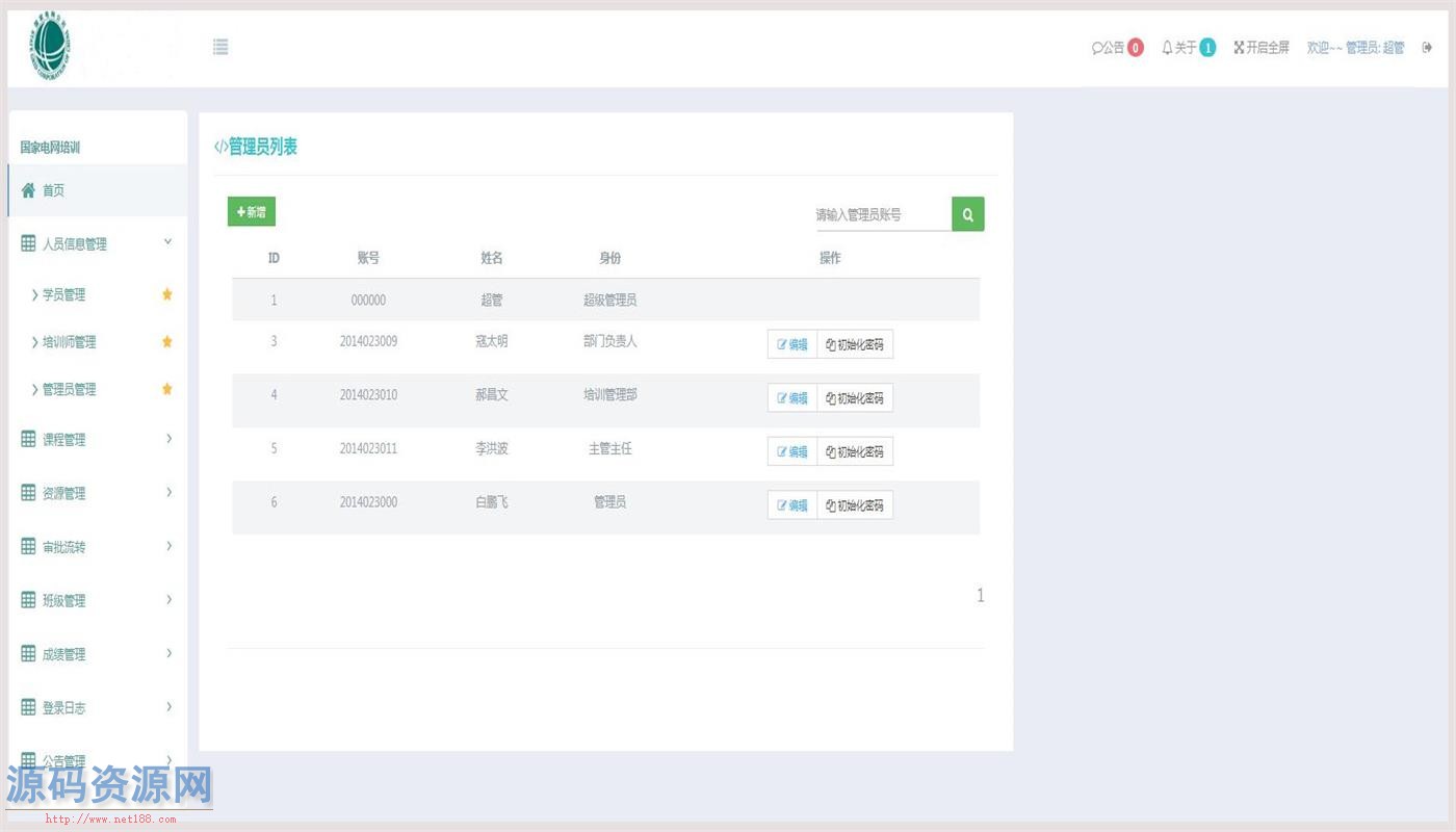 JAVA电力培训中心管理系统源码