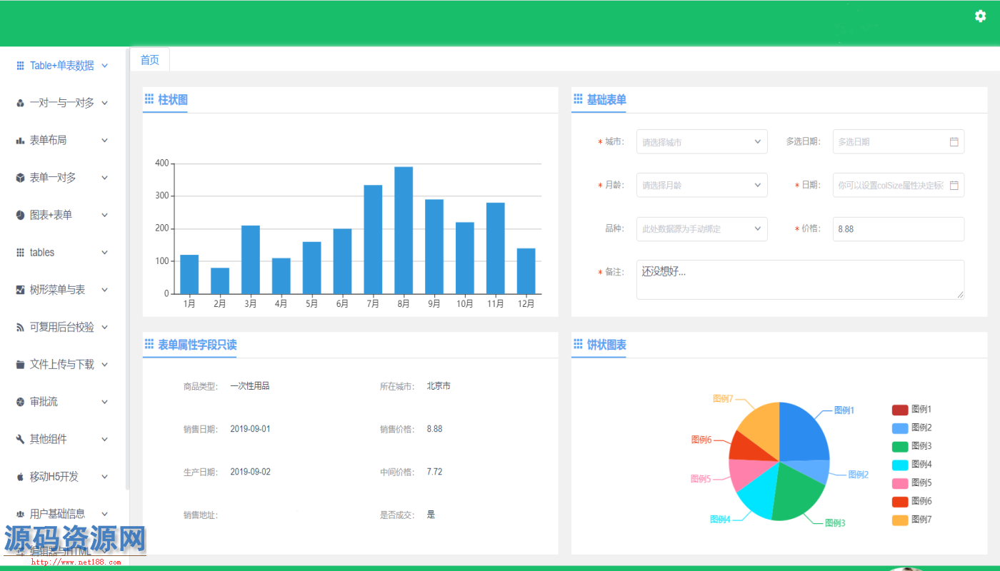 前后端分离vue.netcore快速开发框架源码