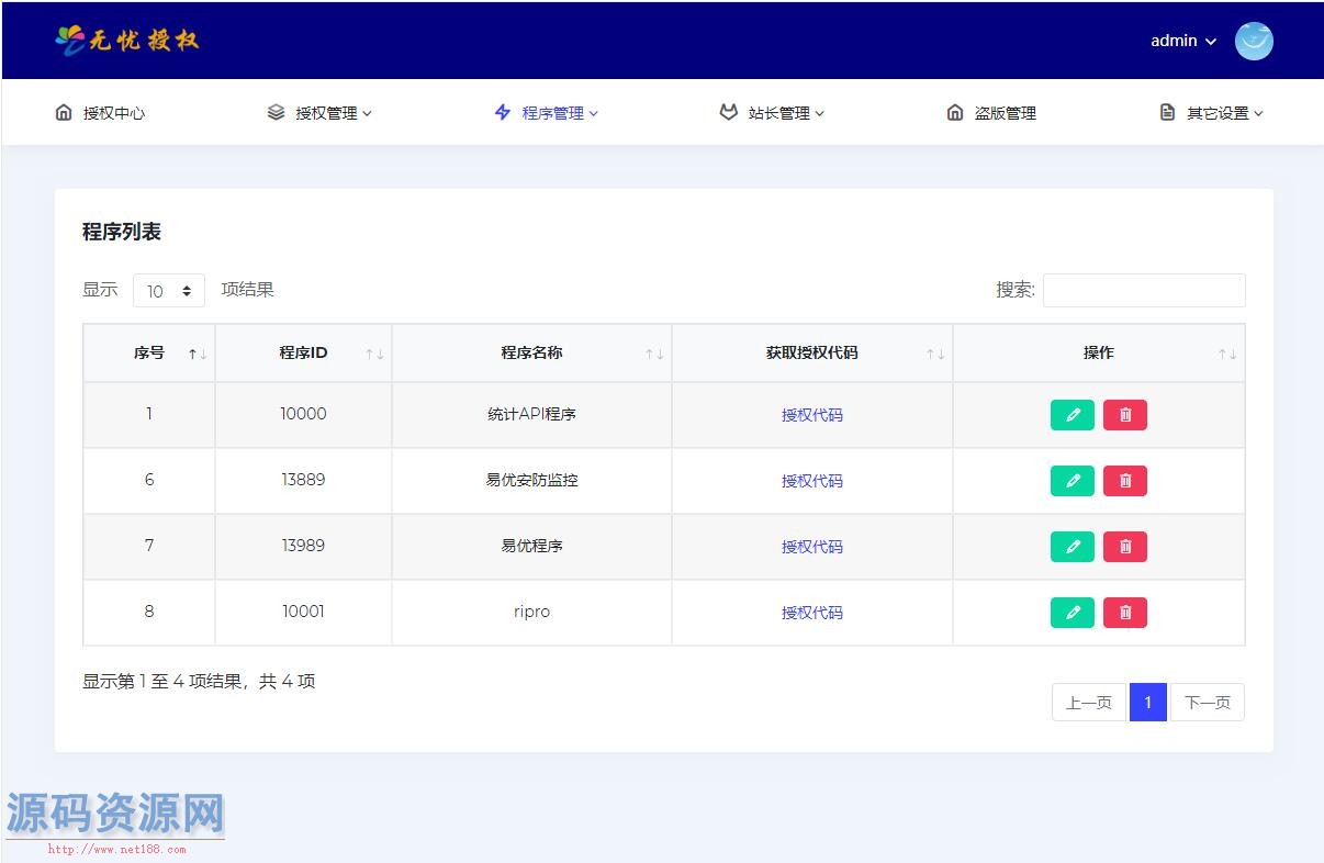 无忧多应用授权系统,无忧多域名授权源码,无忧多网站授权...