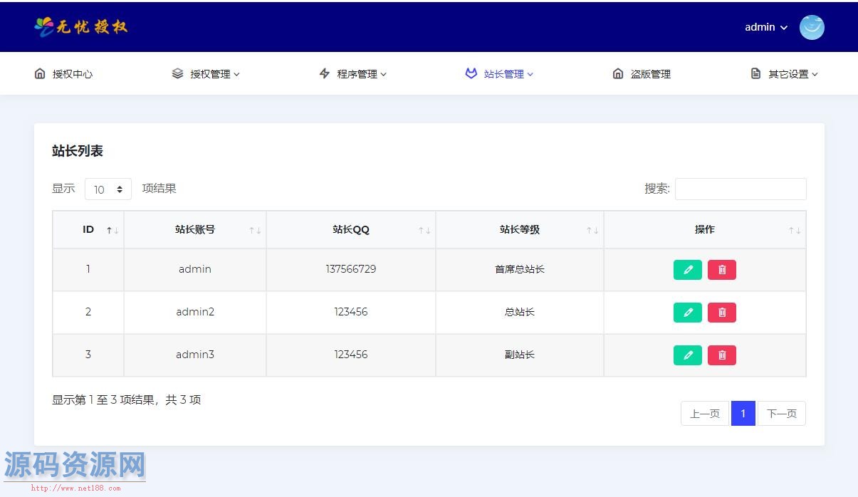 无忧多应用授权系统,无忧多域名授权源码,无忧多网站授权...