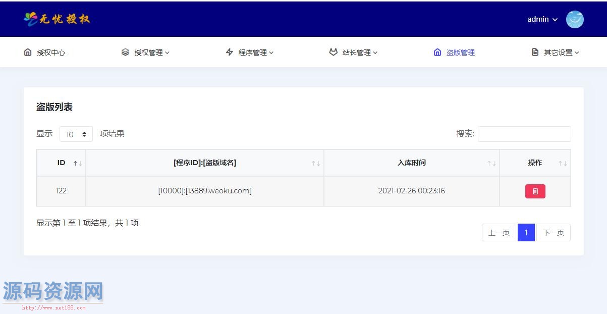 无忧多应用授权系统,无忧多域名授权源码,无忧多网站授权...