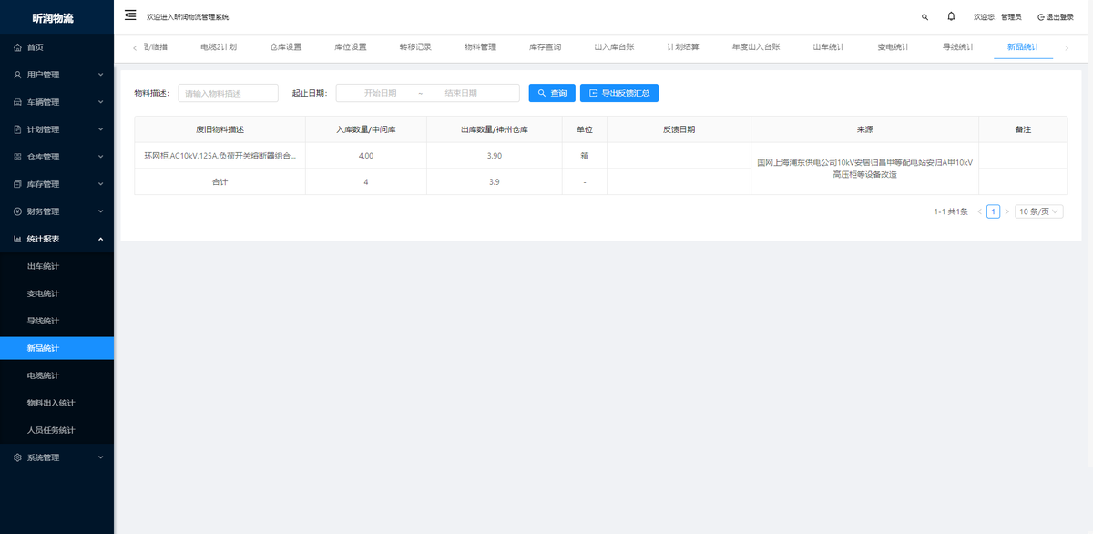 基于SpringBoot+Ant Design Vue开发的物流仓储系统