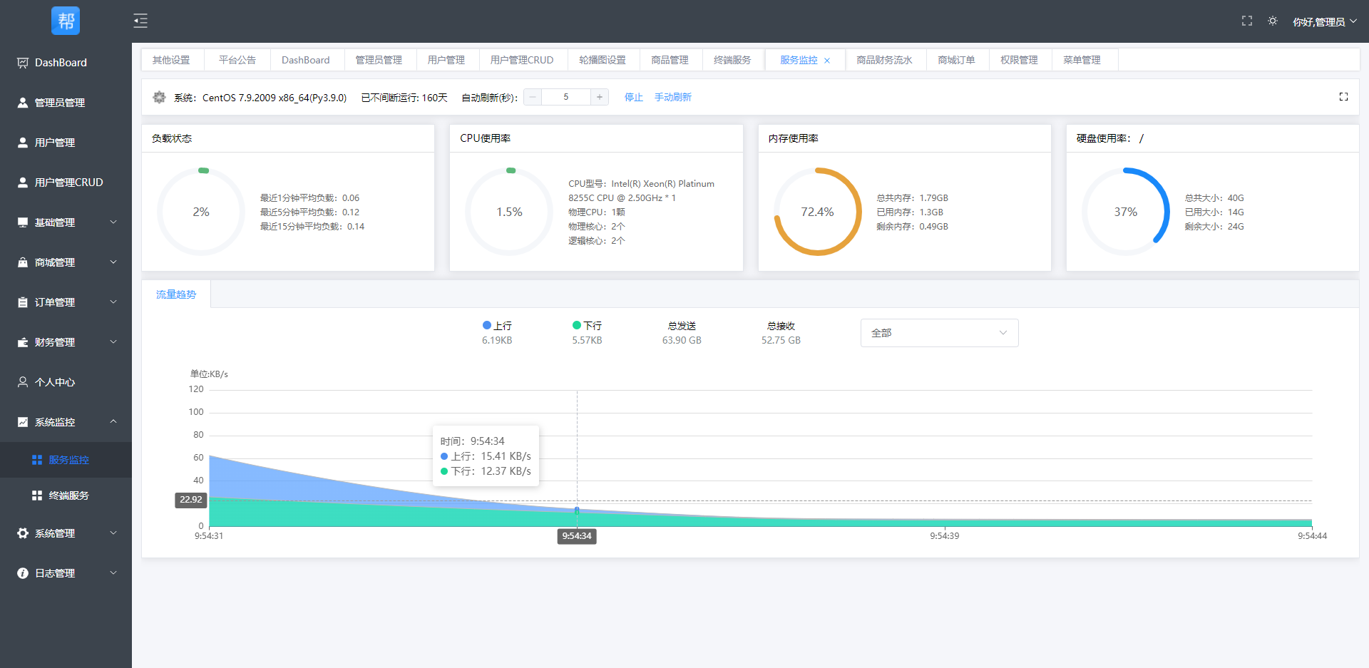 python源码一套前后端分离的低代码快速后台开发平台，开箱即用