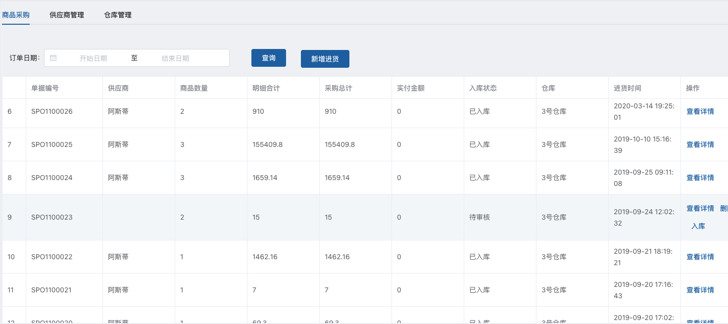 java微服务架构打造的供应链系统、采购配送系统，支持SaaS模式