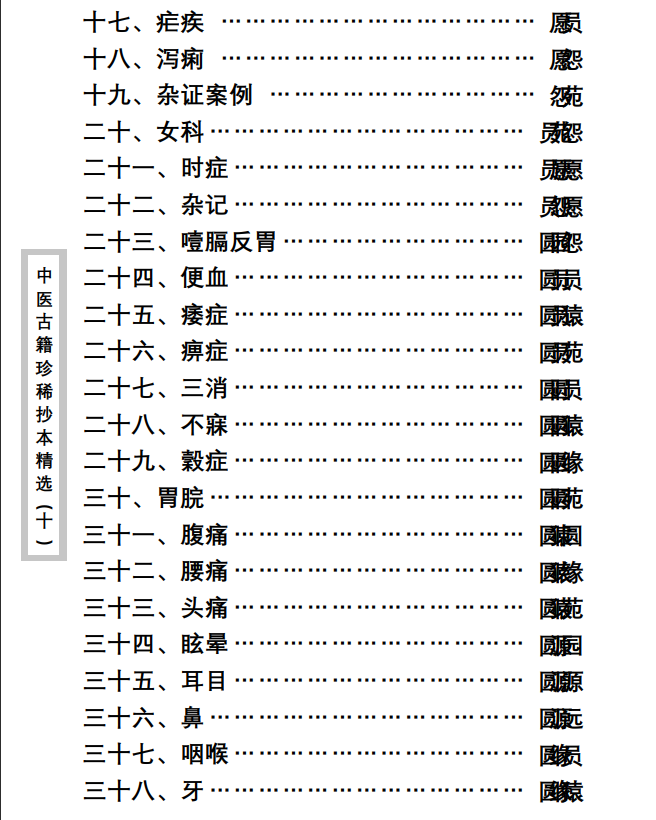 中医古籍珍稀抄本精选--孤鹤医案PDF文档