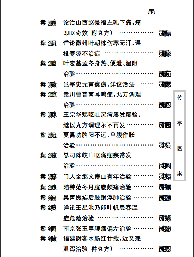 中医古籍珍稀抄本精选--竹亭医案（上册）PDF文档