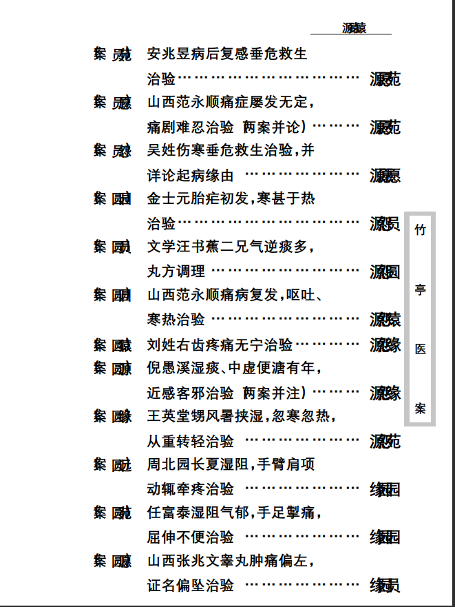 中医古籍珍稀抄本精选--竹亭医案（下册）PDF文档