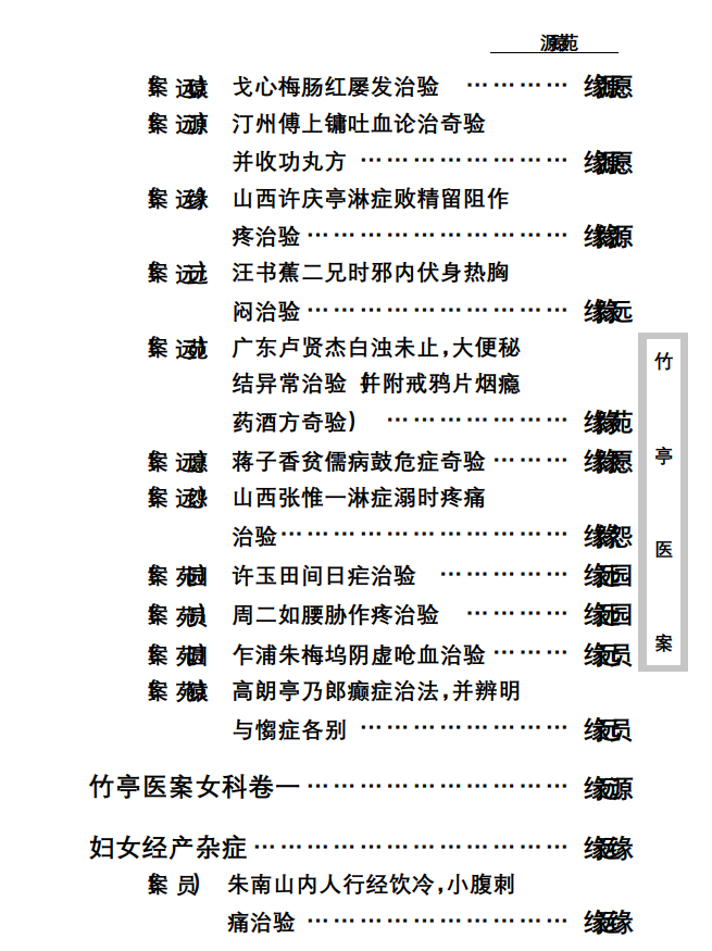 中医古籍珍稀抄本精选--竹亭医案（下册）PDF文档
