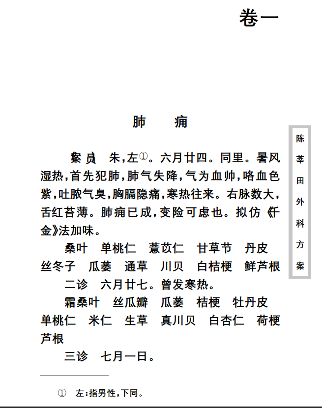 中医古籍珍稀抄本精选--陈莘田外科方案PDF文档