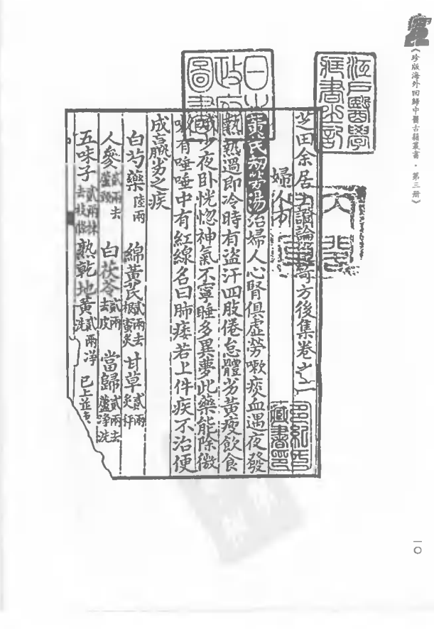 [中医古籍][珍版海外回归中医善本古籍丛书系列]珍版海外回归中医古籍丛书第3册PDF文档 ...