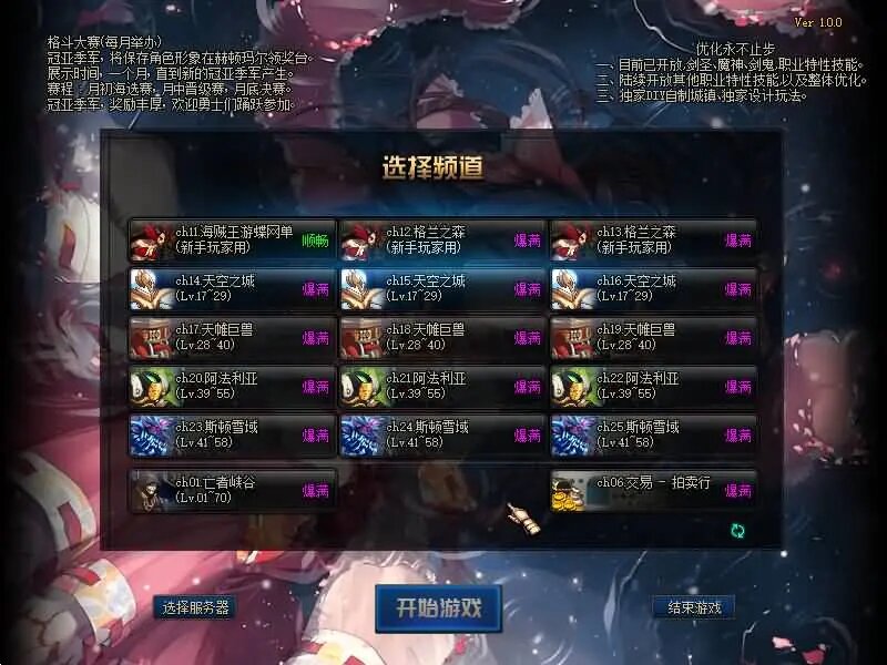 经典冒险闯关DOF端游【110级海贼王超变四大陆全职业】最新整理版本pvf+客户端+等级补丁 ... ...