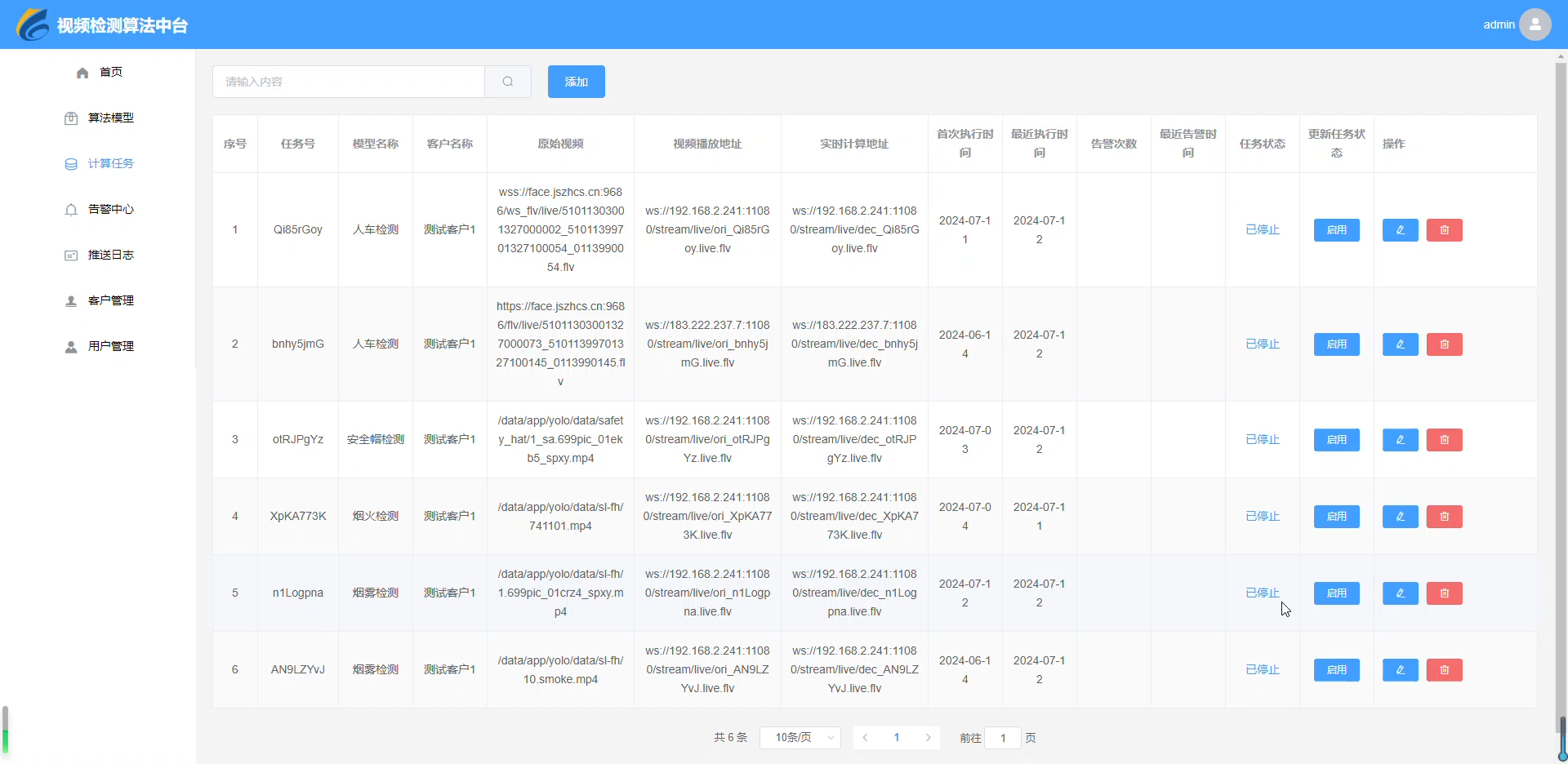 图像识别 视频推流 基于springboot的AI算法中台系统 视频算法中台系统