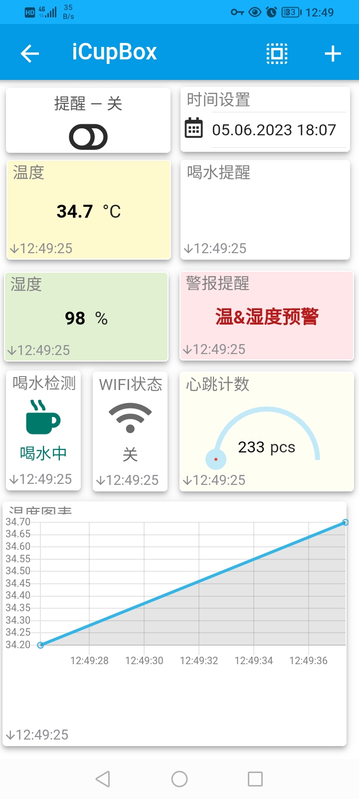 一款智能杯垫产品，包括客户端APP和杯垫固件系统