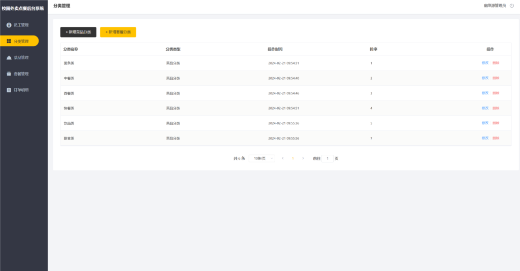基于 SpringBoot 和 Vue 开发的校园点餐订餐外卖跑腿Java源码