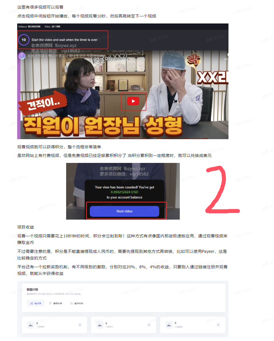 零门槛美刀项目 观看视频轻松赚取美元