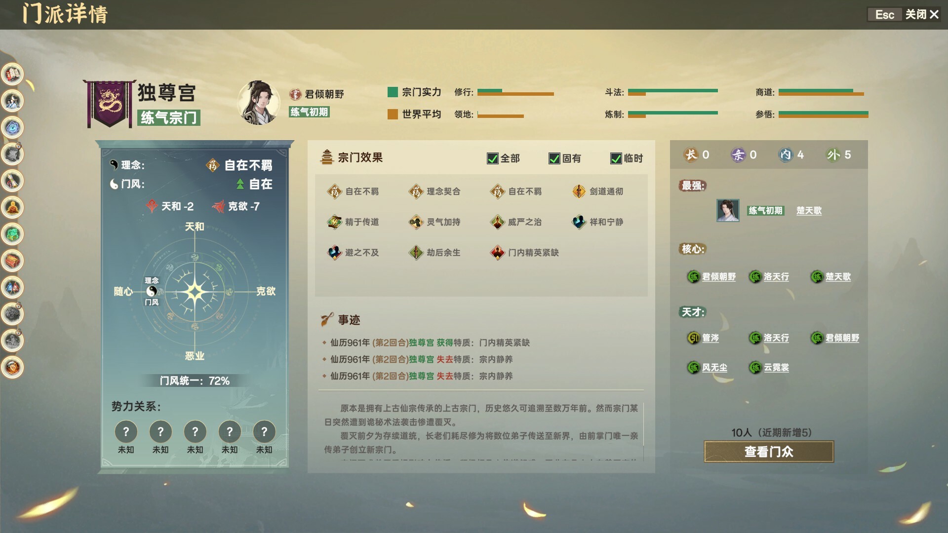 宗门志/Ascension免费国风游戏