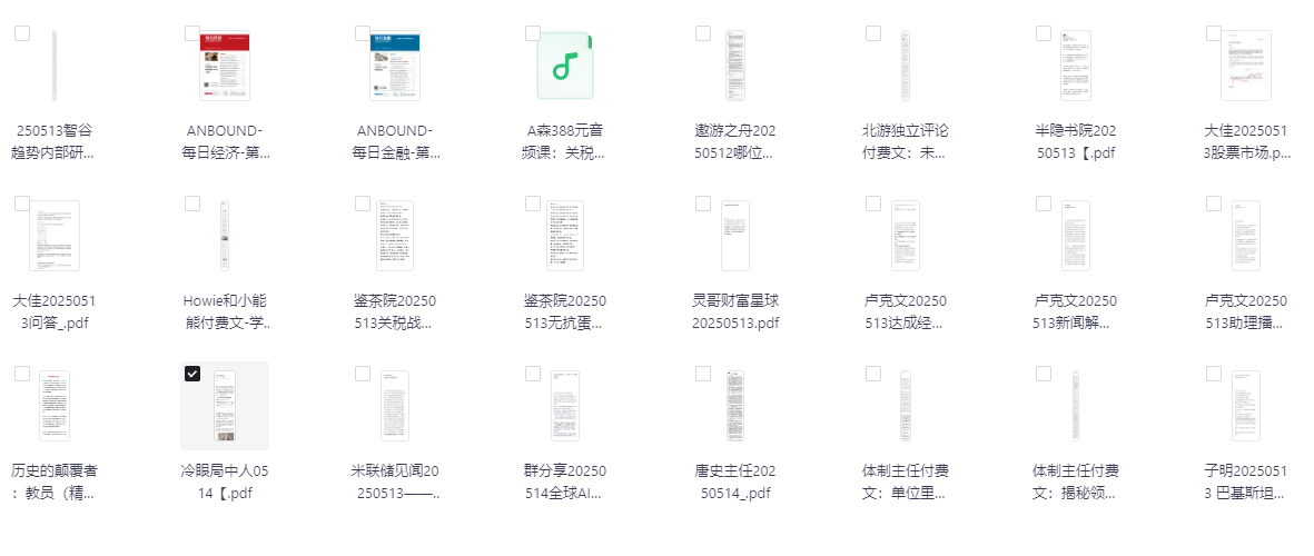 最新大v知识星球 公众号 小圈子等5月15日付费内容合集(无水印版) 