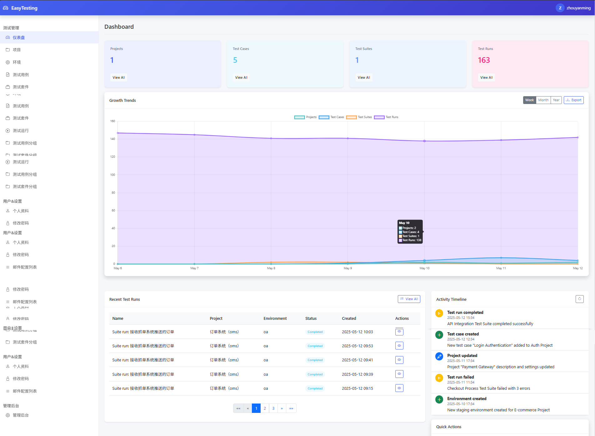 接口自动化测试平台，使用Django、Django REST框架、SQLite、Bootstrap和HTTPRunner构建的综合测试平台 ...