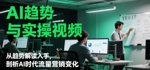 AI趋势与实操视频剖析AI时代流量营销变化
