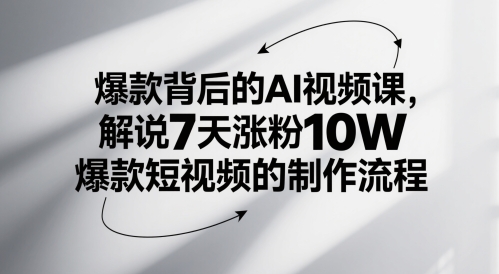 爆款背后的AI视频课解说短视频的制作流程