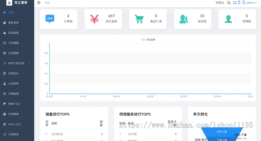 帮主管家 家政服务小程序｜同城师傅上门｜维修保洁一键预约｜技师免费入驻 ...