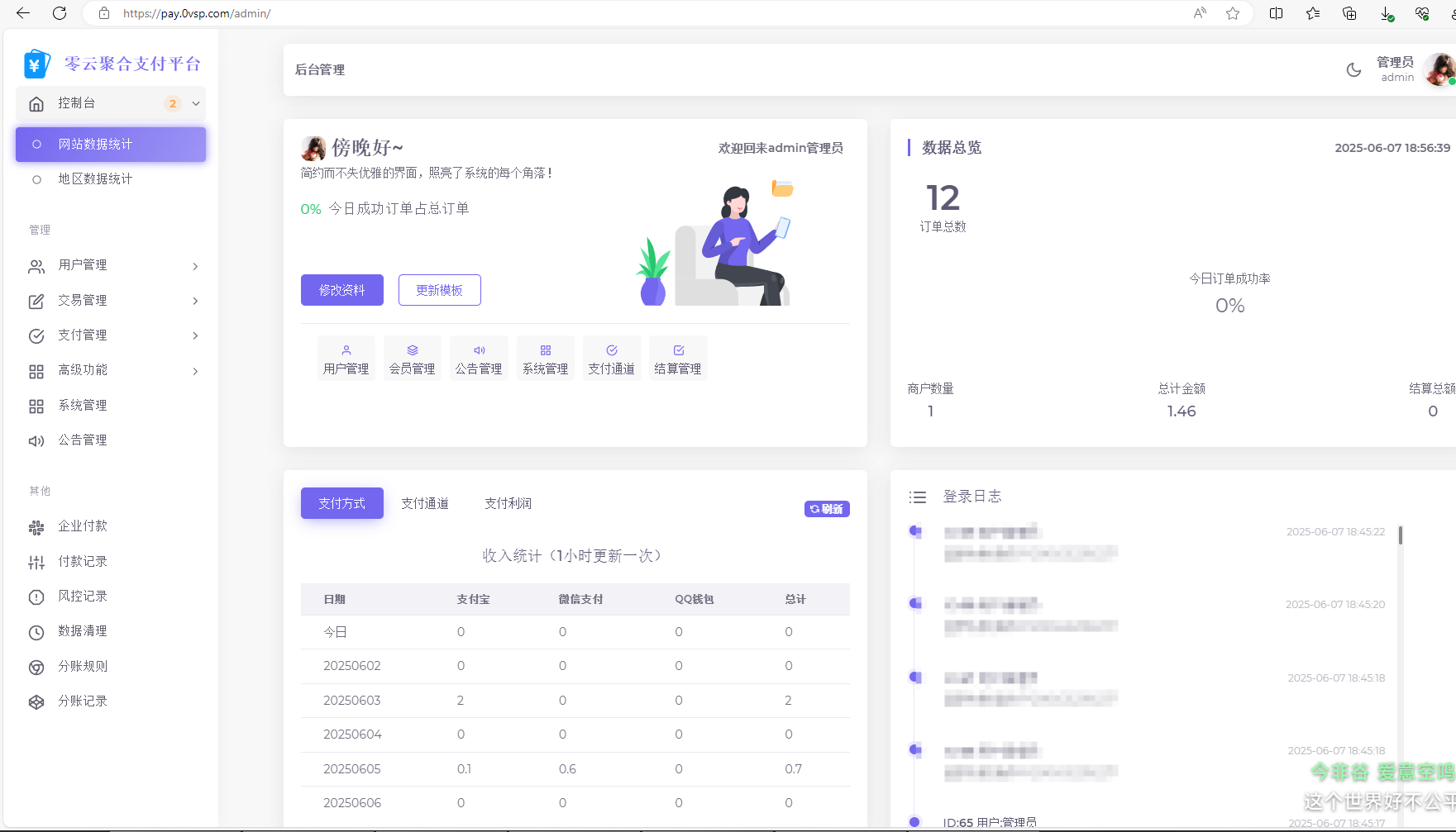 2025最新易支付开源模板前台+用户中心+后台三合一