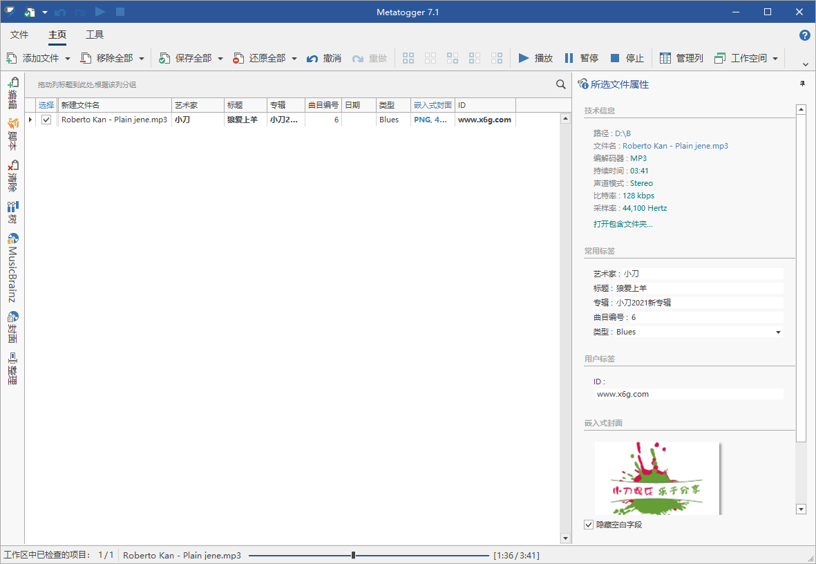 Metatogger音频编辑v7.6.4绿色版