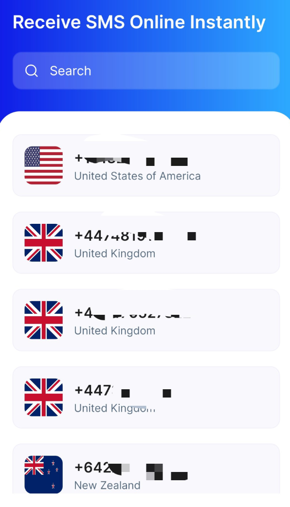 临时虚拟手机号接码用 国内不可用