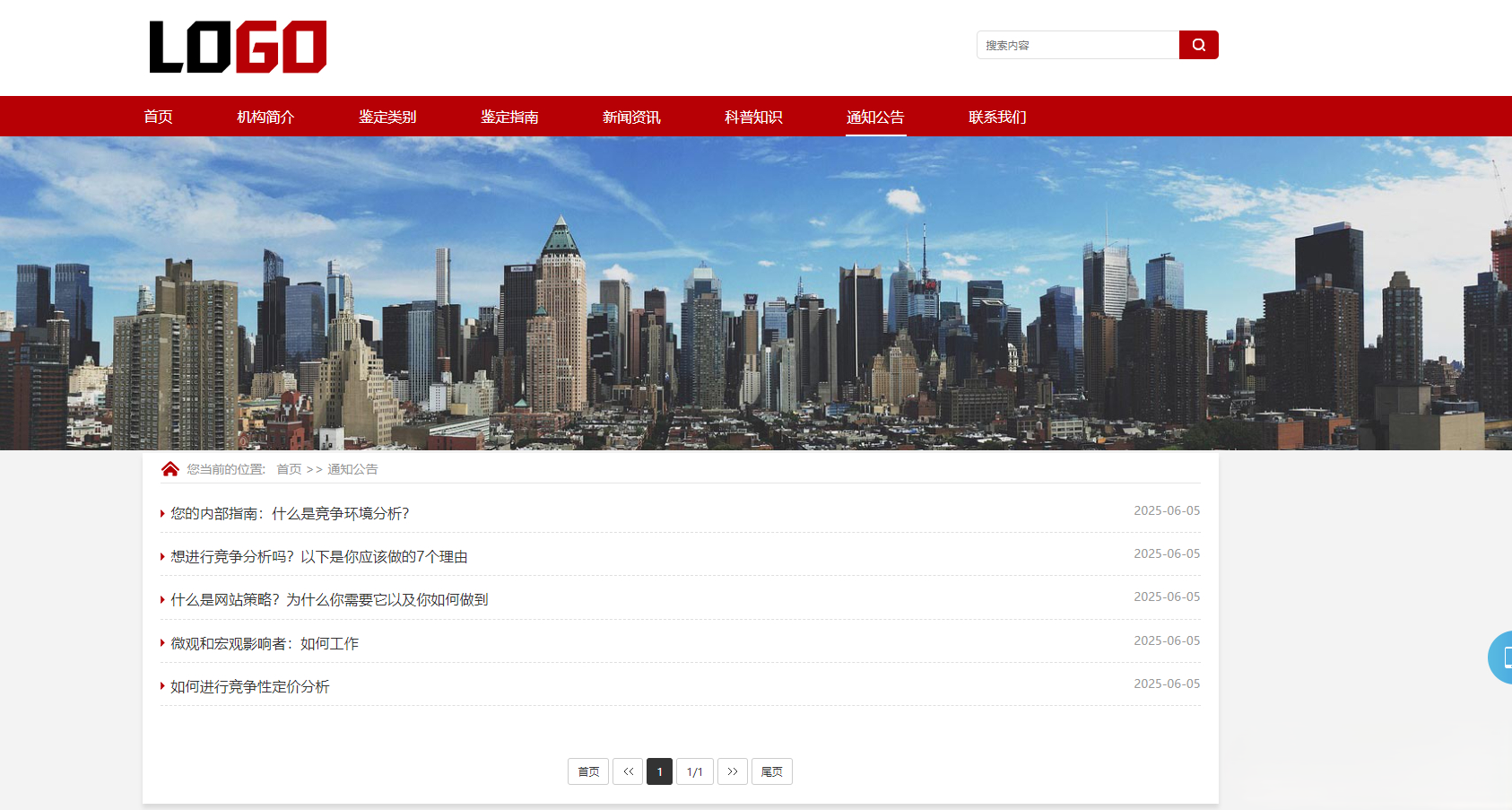 政府机构网站模板 组织协会网站源码下载 (自适应手机端)