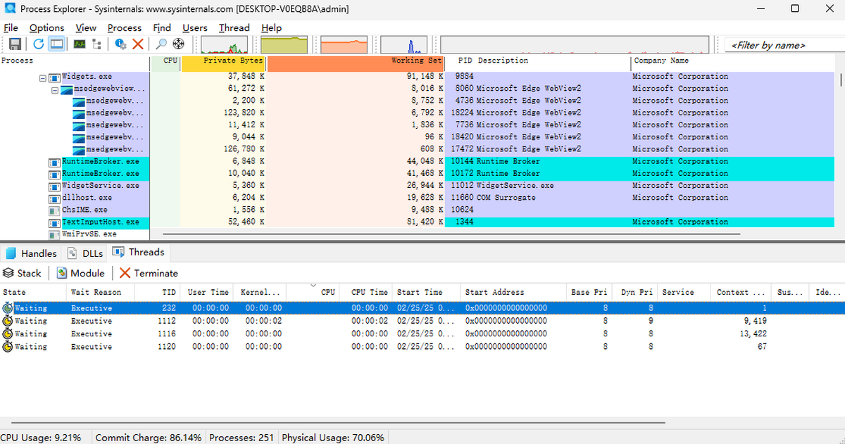 Process Explorer procexp64.17.06