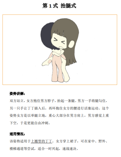 做爱姿势大全 动漫版 52式 科普书籍