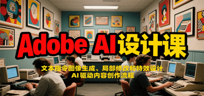 Adobe AI设计课：文本指令图像生成、局部修改和特效设计，AI驱动内容创作流程 ...