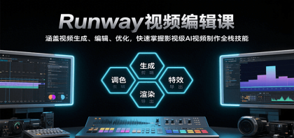 Runway视频编辑课，涵盖视频生成、编辑、优化，快速掌握影视级AI视频制作全栈技能 ...