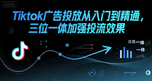 Tiktok广告投放从入门到精通三位一体加强投流