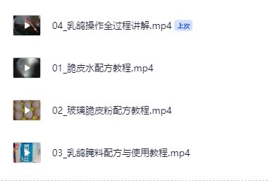 玻璃乳鸽全套配方超详细讲解 