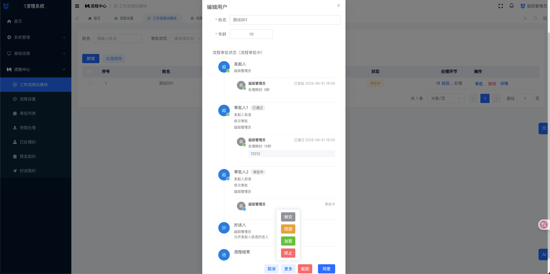 基于 Spring Boot + Vue3 构建的企业级工作流引擎解决方案    适用于企业审批、任务分发、流程治理等多种业 ...