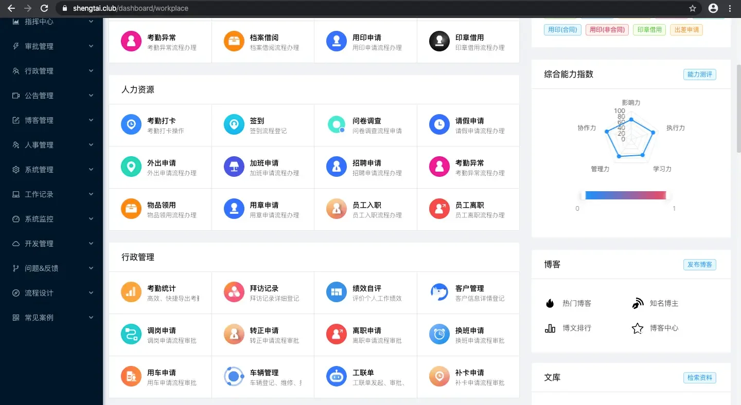 SpringBoot+Vue3开发OA办公系统源码JAVA