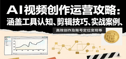 AI视频创作运营攻略：涵盖工具认知、剪辑技巧、实战案例、高效创作及账号定位变现等 ...