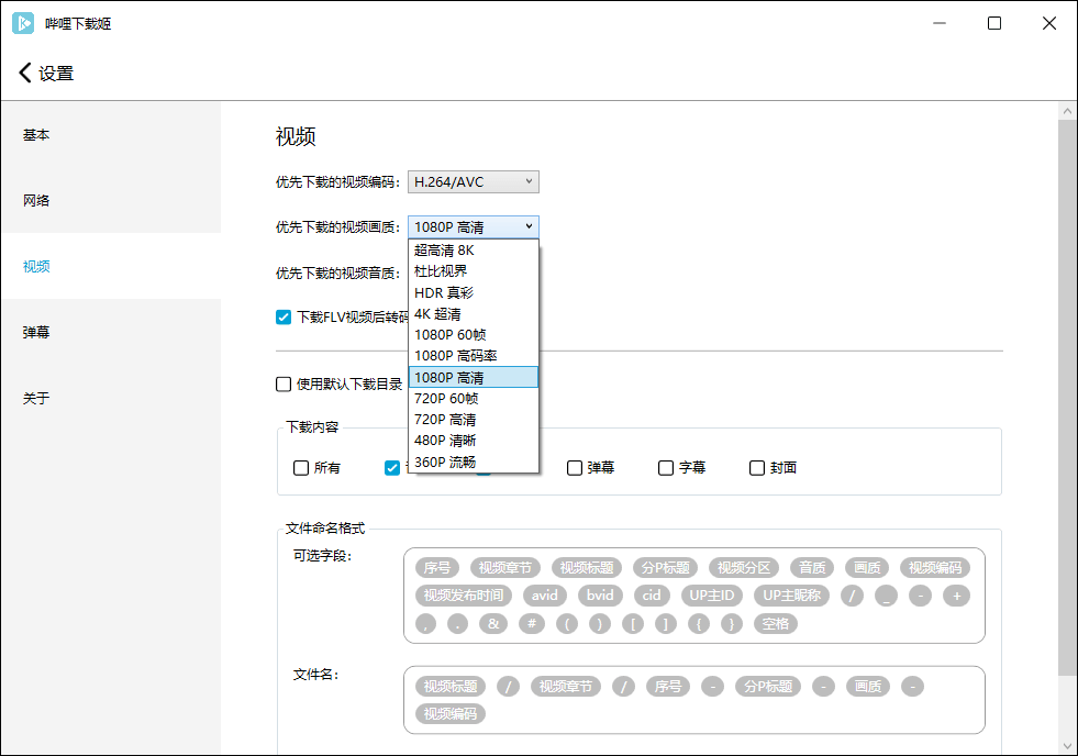 哔哩哔哩视频下载姬v1.0.22绿色版