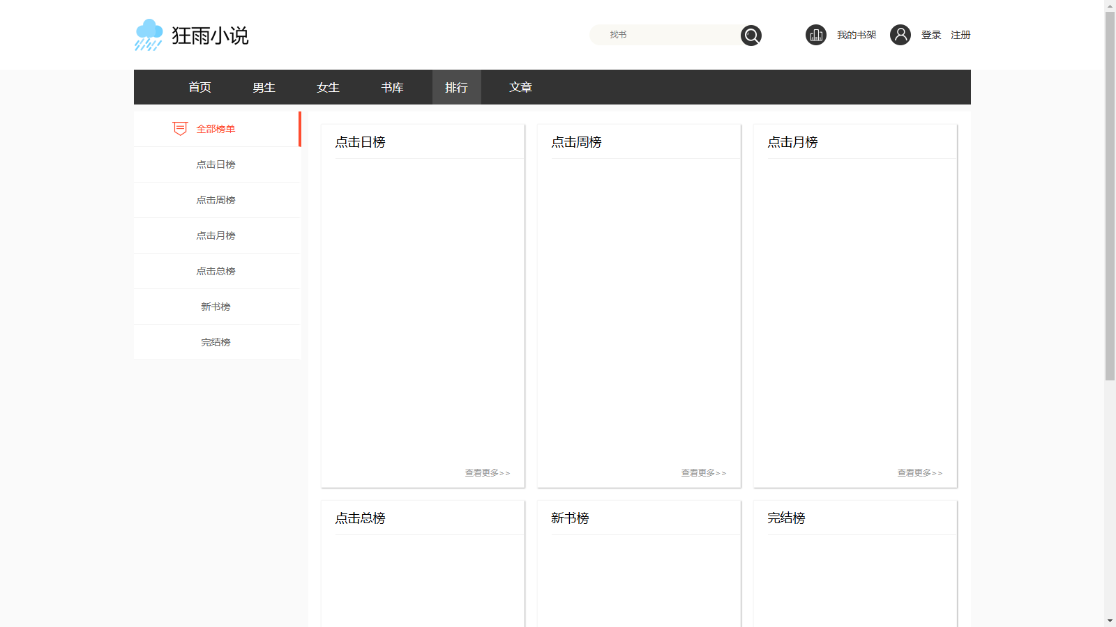 狂雨小说CMS内容管理系统 v1.5.5 pc+h5自适应网站