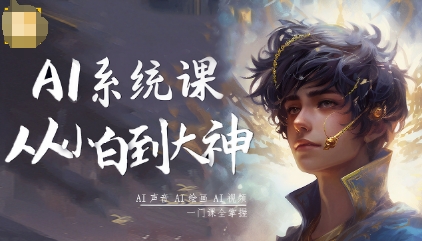 大桶AI系统AI声音-AI绘画-AI视频一门课全掌握 大桶AI系统AI声音-AI绘画-AI视频一门课全掌握