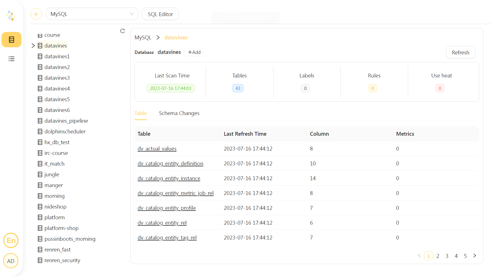 新一代数据可观测性系统，提供元数据管理和数据质量检查