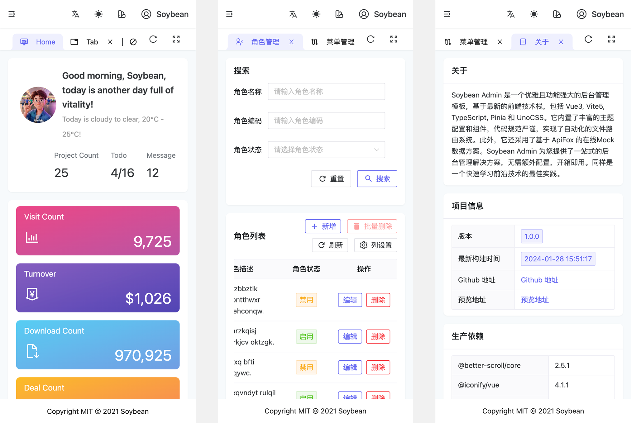 清新优雅、高颜值且功能强大的后台管理系统 一站式解决方案