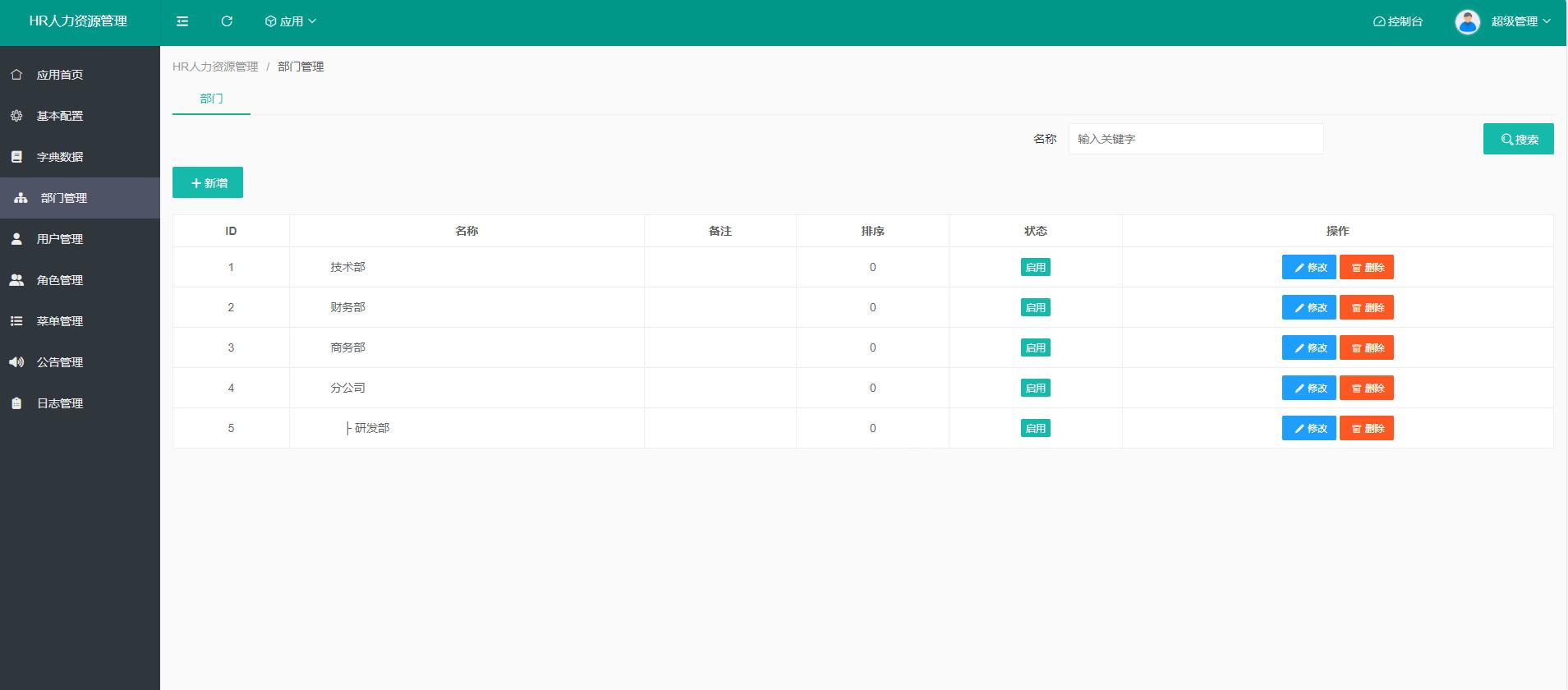 HR人力资源管理系统网站源码-员工管理系统