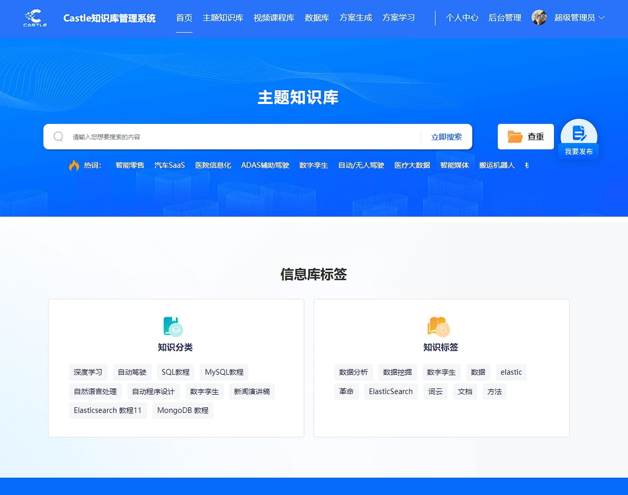 综合型企业级知识服务平台 构建学习型组织与数字化知识生态 提供各类文件(txt、doc、ppt、pdf)的预览和全文 ...