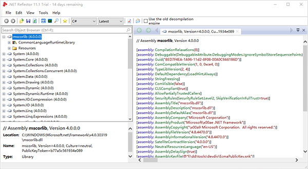 .NET Reflector (.net反编译工具) v11.1 官方版