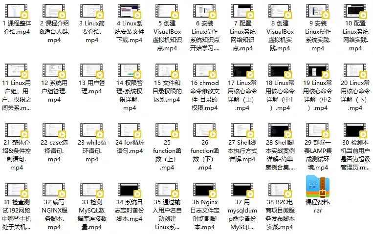 杨老师Linux应用核心常用技能价值199元