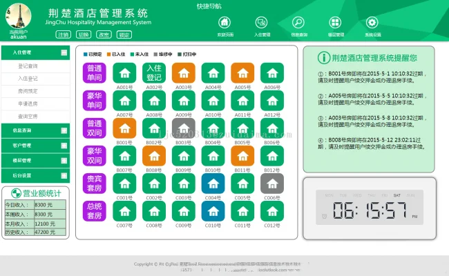 ASP.NET酒店管理系统源码
