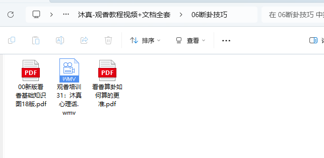 [观香]沐真-观香教程视频+文档全套